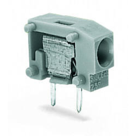 Stackable PCB terminal block; 2.5 mm²; Pin spacing 5/5.08 mm; 1-pole; PUSH WIRE®; 2,50 mm²; dark gray