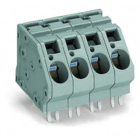 Pcb terminal block; 16 mm²; pin spacing 10 mm; 2-pole; cage clamp®; commoning option; 16,00 mm²; gray