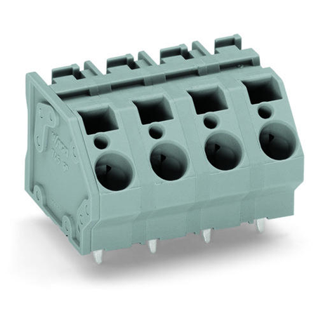 Pcb terminal block; 6 mm²; pin spacing 10 mm; 2-pole; cage clamp®; commoning option; 6,00 mm²; gray