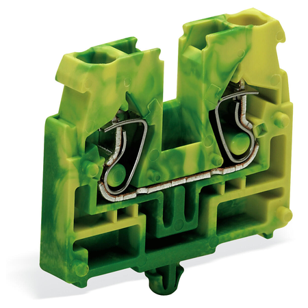 2-conductor end terminal block; without push-buttons; 2.5 mm²; CAGE CLAMP®; 2,50 mm²; green-yellow