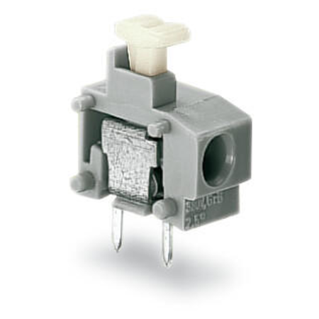 Stackable PCB terminal block; push-button; 1.5 mm²; Pin spacing 7.5/7.62 mm; 1-pole; Push-in CAGE CLAMP®; 1,50 mm²; light green