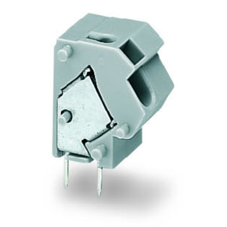 Stackable PCB terminal block; 2.5 mm²; Pin spacing 10/10.16 mm; 1-pole; PUSH WIRE®; 2,50 mm²; dark gray