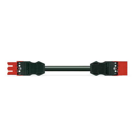 pre-assembled interconnecting cable; Eca; Socket/plug; 3-pole; Cod. P; H05Z1Z1-F 3G 1.5 mm²; 3 m; 1,50 mm²; red