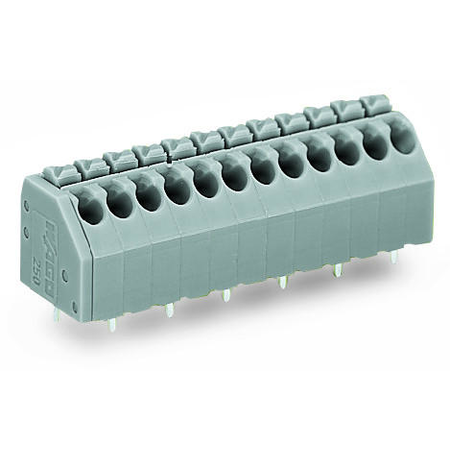 PCB terminal block; push-button; 1.5 mm²; Pin spacing 3.5 mm; 11-pole; Push-in CAGE CLAMP®; 1,50 mm²; blue