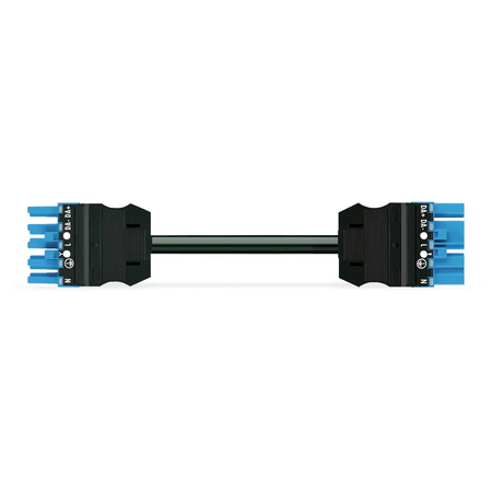 pre-assembled interconnecting cable; B2ca; Socket/plug; 5-pole; Cod. I; H05Z1Z1-F 5G 2.5 mm²; 1 m; 2,50 mm²; blue