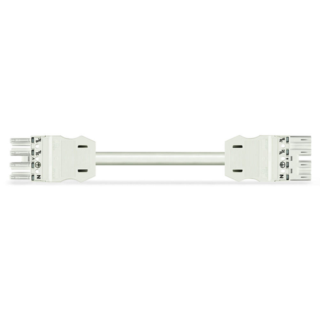 pre-assembled interconnecting cable; Eca; Socket/plug; 4-pole; Cod. A; H05VV-F 4G 1.5 mm²; 7 m; 1,50 mm²; white