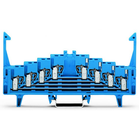 4-level terminal block for matrix patching; for 35 x 7.5 mounting rail; 1,50 mm²; blue