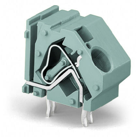 Stackable PCB terminal block; 16 mm²; Pin spacing 20 mm; 1-pole; suitable for Ex-i applications; CAGE CLAMP®; commoning option; 16,00 mm²; blue