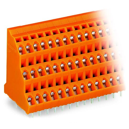 Triple-deck PCB terminal block; 2.5 mm²; Pin spacing 5.08 mm; 3 x 16-pole; CAGE CLAMP®; 2,50 mm²; black