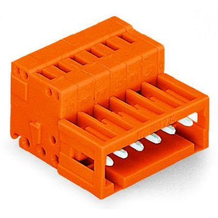 1-conductor male connector; 100% protected against mismating; 1.5 mm²; Pin spacing 3.81 mm; 19-pole; 1,50 mm²; orange