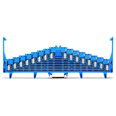 8-level terminal block for matrix patching; for 35 x 15 mounting rail; 1,50 mm²; blue