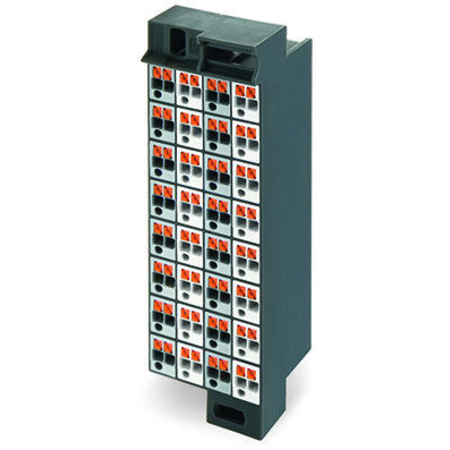 Matrix patchboard; 32-pole; Marking 33-64; Color of modules: blue; for 19 racks; 1,50 mm²; dark gray