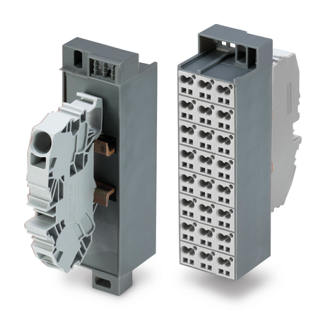 Common potential matrix patchboard; Marking 1-24; with 1 input module incl. end plate; Color of modules: gray; Numbering of modules arranged vertically; for 19 racks; Slimline version; 16,00 mm²; dark gray