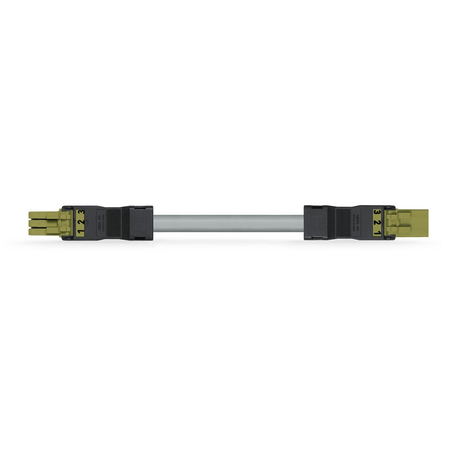 pre-assembled interconnecting cable; Eca; Socket/plug; 3-pole; Cod. B; 6 m; 1,50 mm²; light green