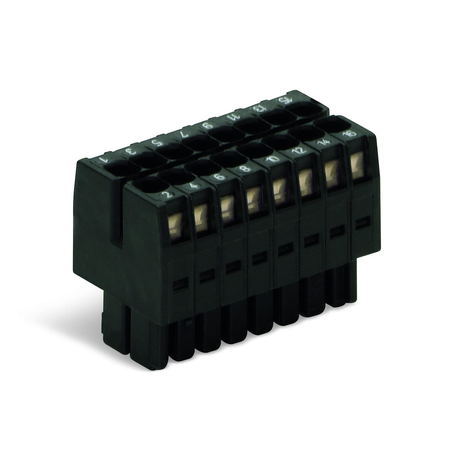 1-conductor female connector, 2-row; 100% protected against mismating; direct marking; 1.5 mm²; Pin spacing 3.5 mm; 34-pole; 1,50 mm²; black