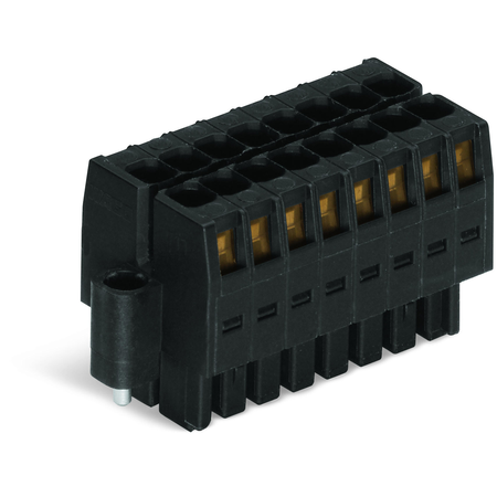 1-conductor female connector, 2-row; 100% protected against mismating; Screw flange; Strain relief plate; direct marking; 1.5 mm²; Pin spacing 3.5 mm; 20-pole; 1,50 mm²; black