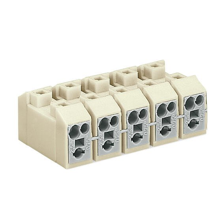 Power supply connector; 0,75 mm²; white