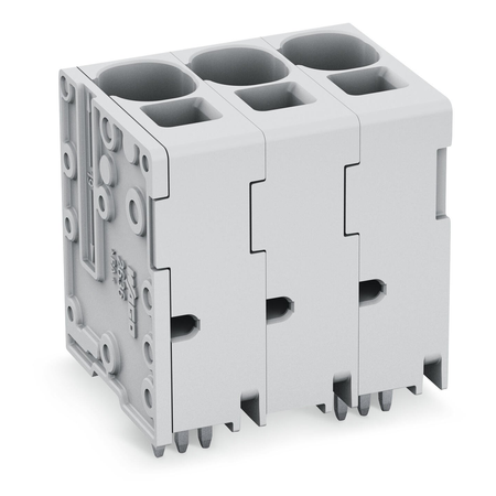 PCB terminal block; 16 mm²; Pin spacing 10 mm; 11-pole; Push-in CAGE CLAMP®; 16,00 mm²; gray