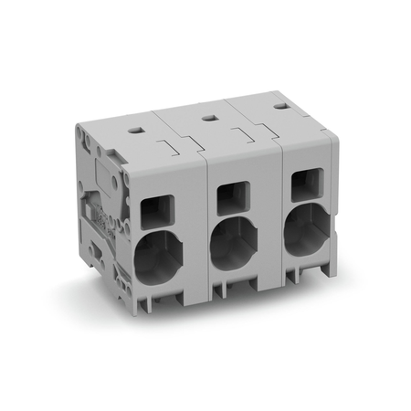 PCB terminal block; 16 mm²; Pin spacing 15 mm; 3-pole; Push-in CAGE CLAMP®; 16,00 mm²; gray