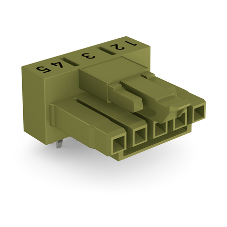 Socket for PCBs; angled; 5-pole; Cod. B