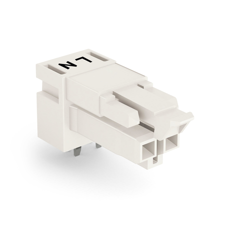 Socket for PCBs; angled; 2-pole; Cod. A