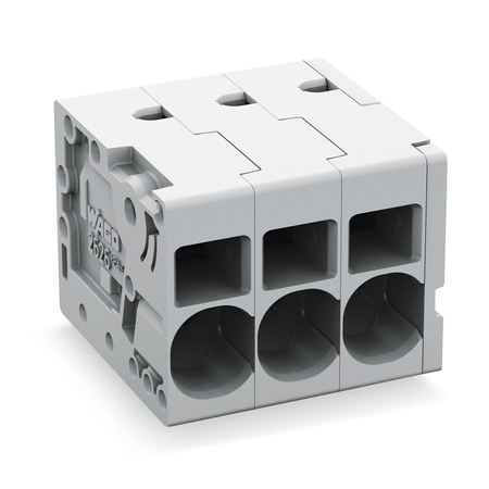 PCB terminal block; 6 mm²; Pin spacing 7.5 mm; 10-pole; Push-in CAGE CLAMP®; 6,00 mm²; gray