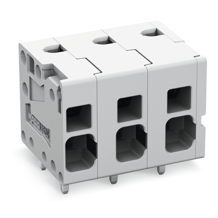 PCB terminal block; 4 mm²; Pin spacing 7.5 mm; 12-pole; Push-in CAGE CLAMP®; 4,00 mm²; gray