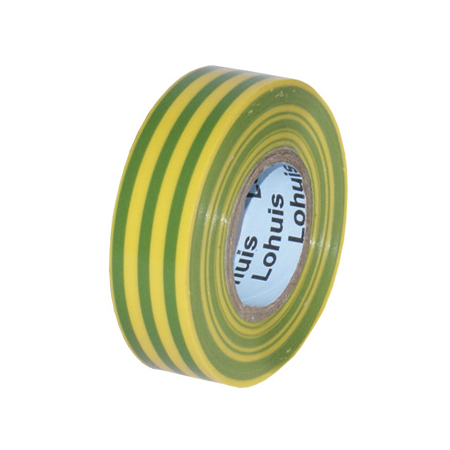 Banda A¸ PVC 19 M (0,15mm x 19mm) Verde-Galben