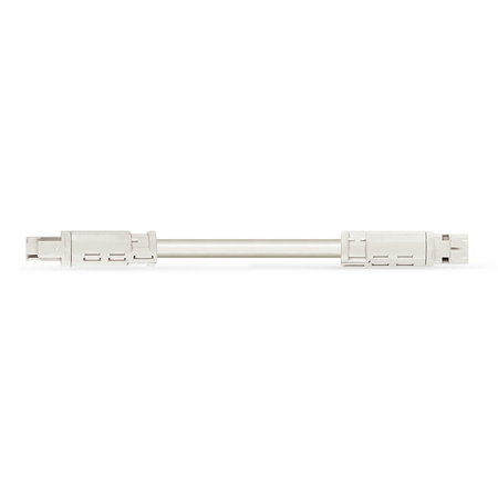 pre-assembled interconnecting cable; Eca; Socket/plug; 3-pole; Cod. A; H05VV-F 3G 2.5 mm²; 4m; 2,50 mm²; white