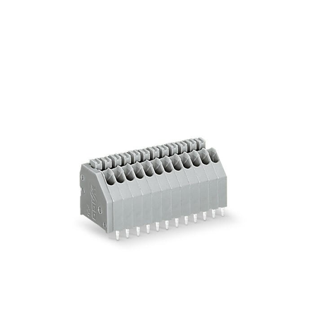 PCB terminal block; push-button; 0.5 mm²; Pin spacing 2.5 mm; 24-pole; Push-in CAGE CLAMP®; 0,50 mm²; gray