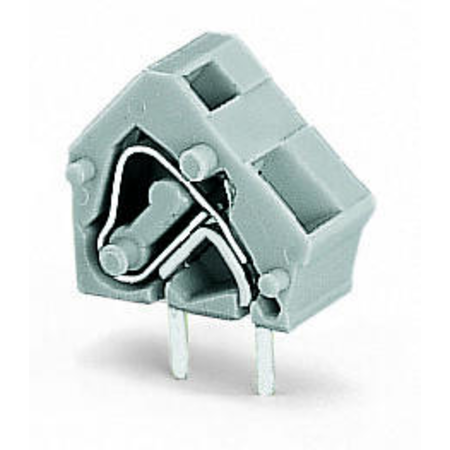 Stackable PCB terminal block; 2.5 mm²; Pin spacing 7.5/7.62 mm; 1-pole; CAGE CLAMP®; commoning option; 2,50 mm²; dark gray