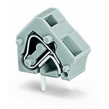 Stackable PCB terminal block; 2.5 mm²; Pin spacing 7.5/7.62 mm; 1-pole; CAGE CLAMP®; commoning option; 2,50 mm²; light gray