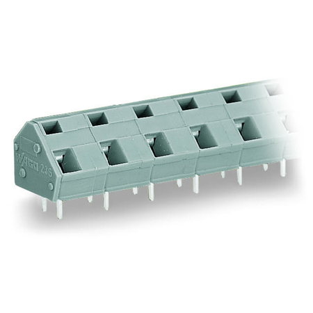 PCB terminal block; 2.5 mm²; Pin spacing 10/10.16 mm; 9-pole; CAGE CLAMP®; commoning option; 2,50 mm²; gray