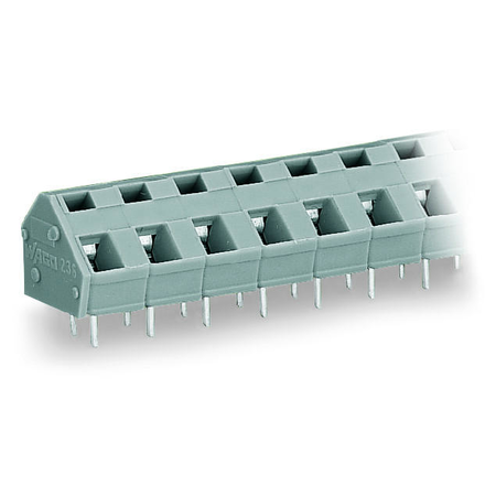PCB terminal block; 2.5 mm²; Pin spacing 7.5/7.62 mm; 24-pole; suitable for Ex-e applications; CAGE CLAMP®; commoning option; 2,50 mm²; light gray