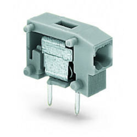 Stackable 2-conductor PCB terminal block; 0.75 mm²; Pin spacing 5/5.08 mm; 1-pole; PUSH WIRE®; 0,75 mm²; light green