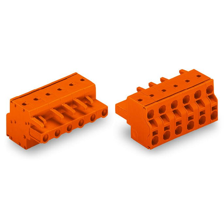 2-conductor female connector; 2.5 mm²; Pin spacing 7.62 mm; 11-pole; 2,50 mm²; orange