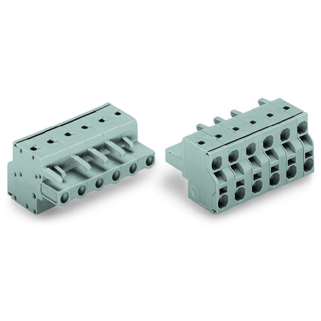 2-conductor female connector; 2.5 mm²; Pin spacing 7.5 mm; 11-pole; 2,50 mm²; gray