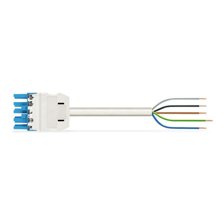 pre-assembled connecting cable; Cca; Socket/open-ended; 5-pole; Cod. I; H05Z1Z1-F 5G 2.5 mm²; 7 m; 2,50 mm²; blue