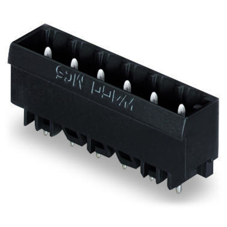 THR male header; 1.0 x 1.0 mm solder pin; straight; Pin spacing 5 mm; 11-pole; black