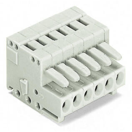 1-conductor female plug; 100% protected against mismating; 1.5 mm²; Pin spacing 3.5 mm; 3-pole; 1,50 mm²; light gray