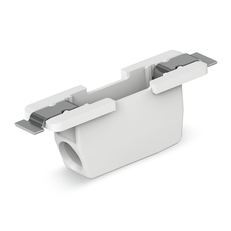 Through-Board SMD PCB Terminal Block; 0.75 mm²; Pin spacing 6.5 mm; 1-pole; Push-in CAGE CLAMP®; in tape-and-reel packaging; 0,75 mm²; white