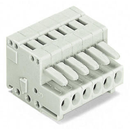 1-conductor female plug; 100% protected against mismating; 1.5 mm²; Pin spacing 3.5 mm; 8-pole; 1,50 mm²; light gray