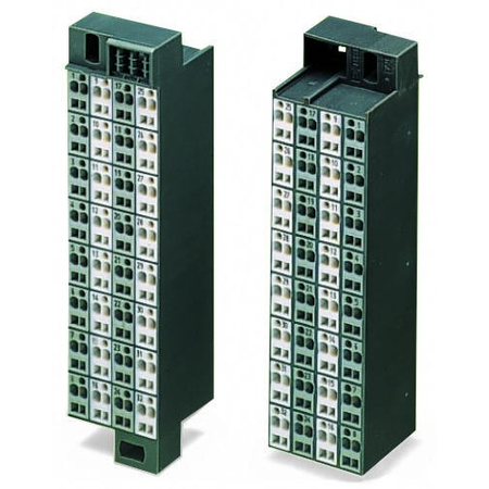 Matrix patchboard; 32-pole; Marking 1-32; Colors of modules: gray/white; Module marking, side 1 and 2 vertical; for 19 racks; 1,50 mm²; dark gray