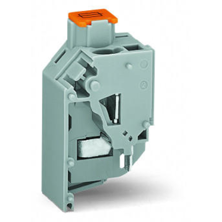 Transformer fuse terminal block; for fuse 5 x 20 mm; CAGE CLAMP® connection for conductors; 15 mm wide; 4,00 mm²; gray