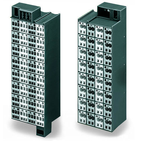 Matrix patchboard; 32-pole; Marking 1-32; Colors of modules: gray/white; Module marking, side 1 and 2 vertical; 1,50 mm²; dark gray