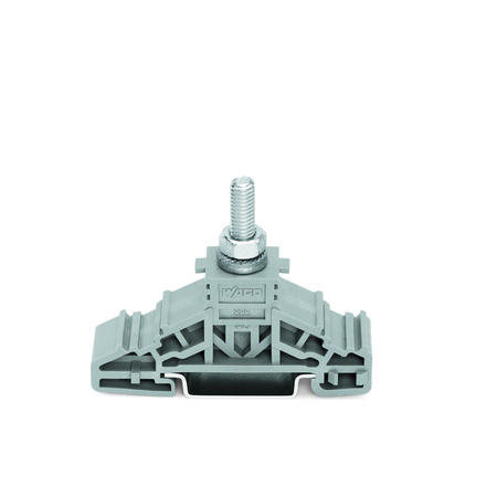 Stud terminal block; lateral marker slots; for DIN-rail 35 x 15 and 35 x 7.5; 1 stud, M6; 35,00 mm²; gray