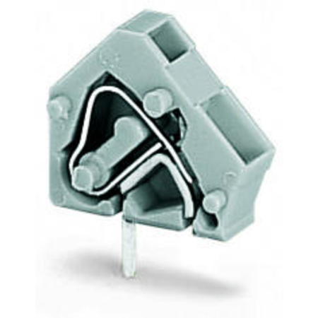 Stackable PCB terminal block; 2.5 mm²; Pin spacing 5/5.08 mm; 1-pole; CAGE CLAMP®; commoning option; 2,50 mm²; gray