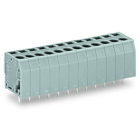 PCB terminal block; 2.5 mm²; Pin spacing 5 mm; 8-pole; CAGE CLAMP®; 2,50 mm²; gray