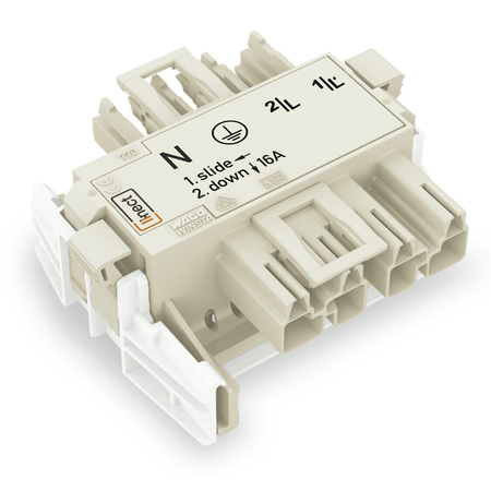 Linect® T-connector; 4-pole; Cod. A; 1 input; 2 outputs