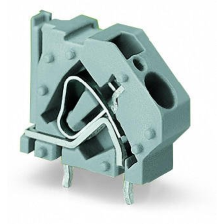 Stackable PCB terminal block; 6 mm²; Pin spacing 10 mm; 1-pole; CAGE CLAMP®; commoning option; 6,00 mm²; light green